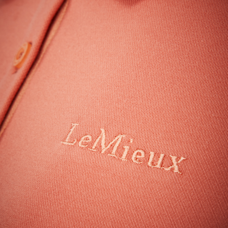 Lemieux - Polo manches courtes femme Classic apricot | - Ohlala