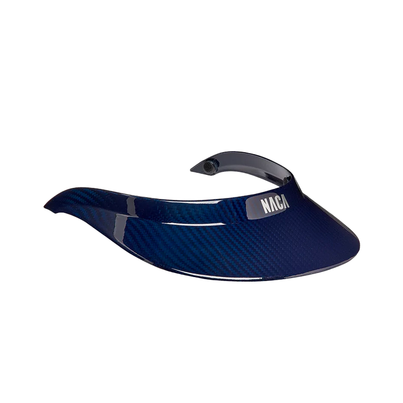 NACA - Visière XL carbone Glow bleu | - Ohlala