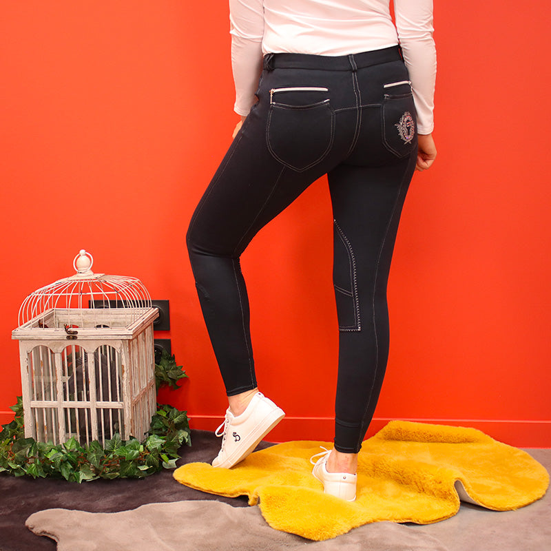 Equithème - Pantalon d'équitation femme Césaria Marine | - Ohlala