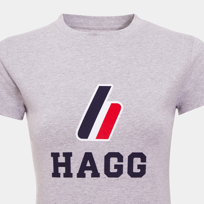 Hagg - T-shirt manches courtes femme gris | - Ohlala