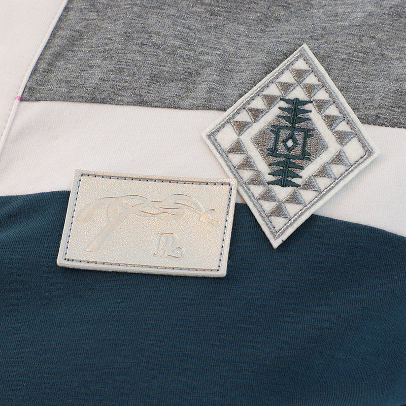 Pénélope Store - Polo manches courtes Indian bleu canard | - Ohlala