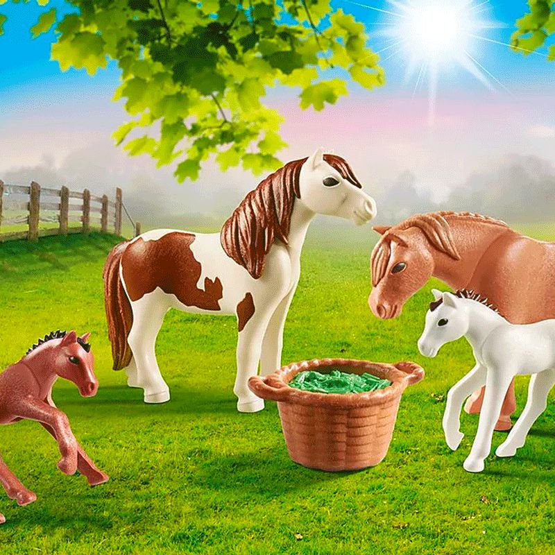 Playmobil - Poneys et poulains | - Ohlala