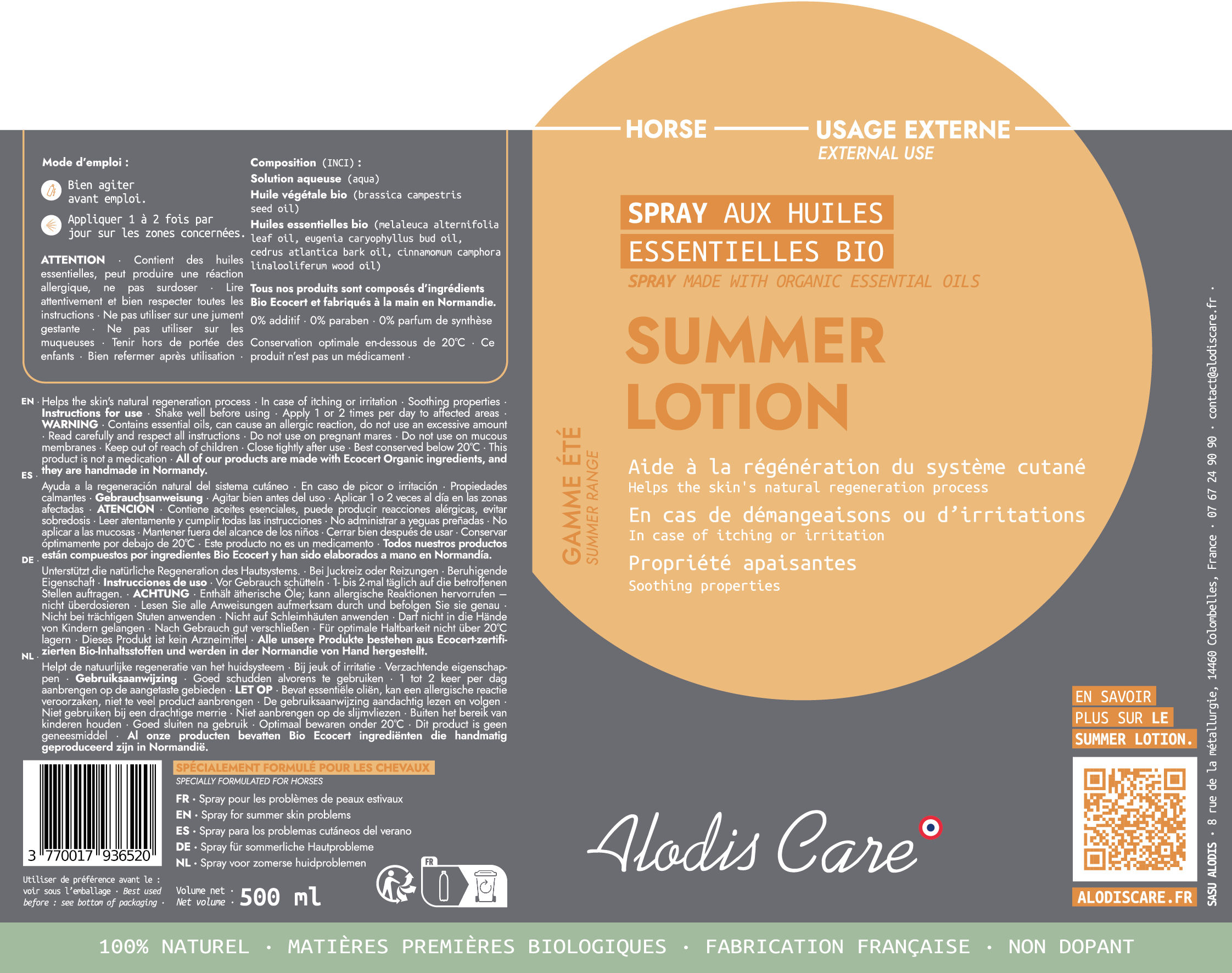 Alodis Care - Spray Summer Lotion