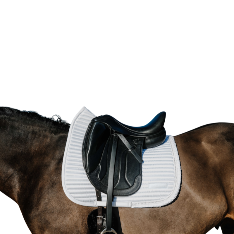 Equithème - Tapis de dressage Glam blanc