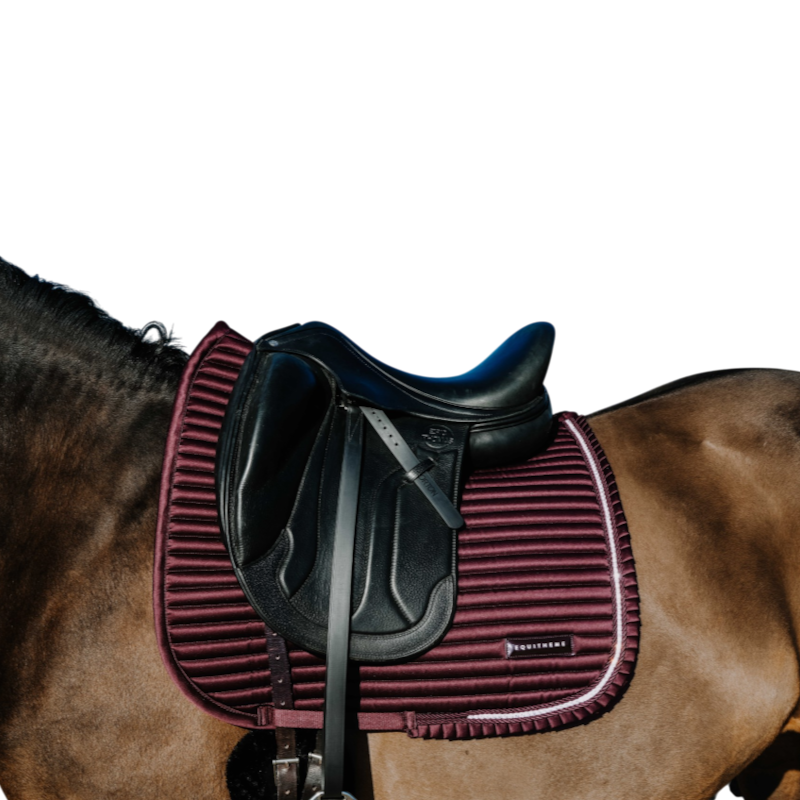 Equithème - Tapis de dressage Glam bordeaux