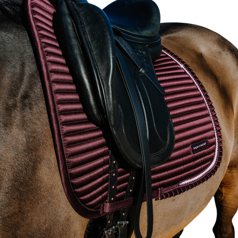Equithème - Tapis de dressage Glam bordeaux
