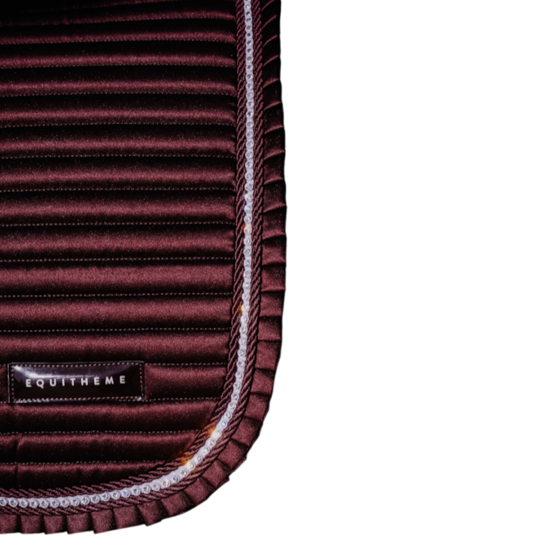 Equithème - Tapis de dressage Glam bordeaux