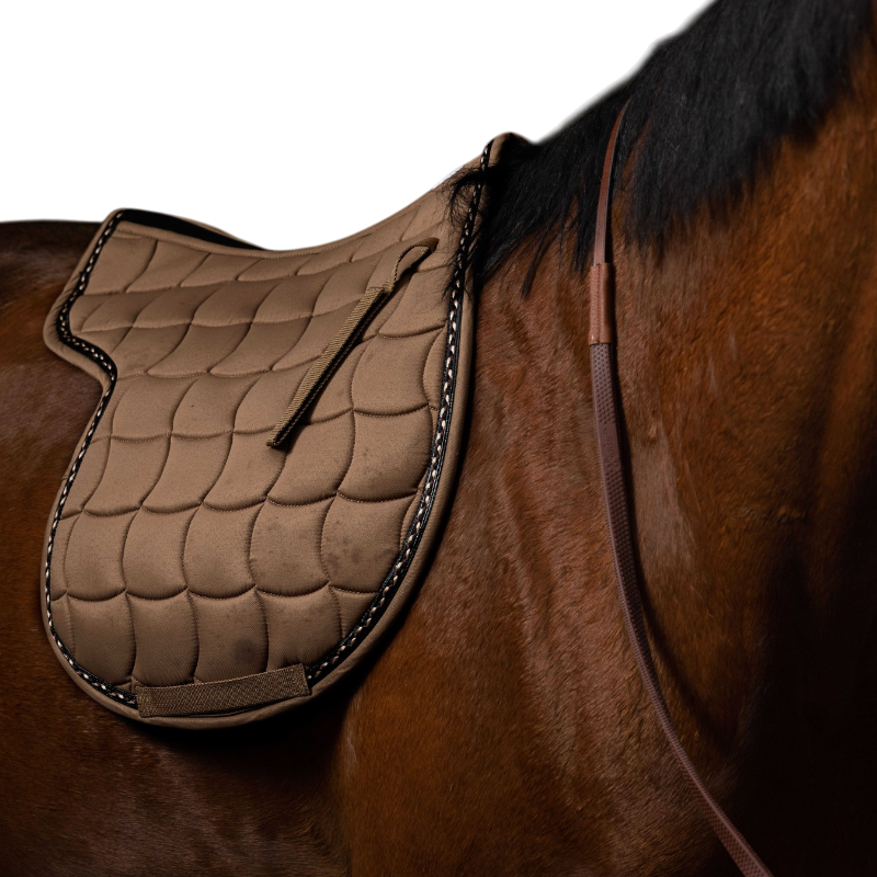 Equithème - Tapis de selle Hunter camel