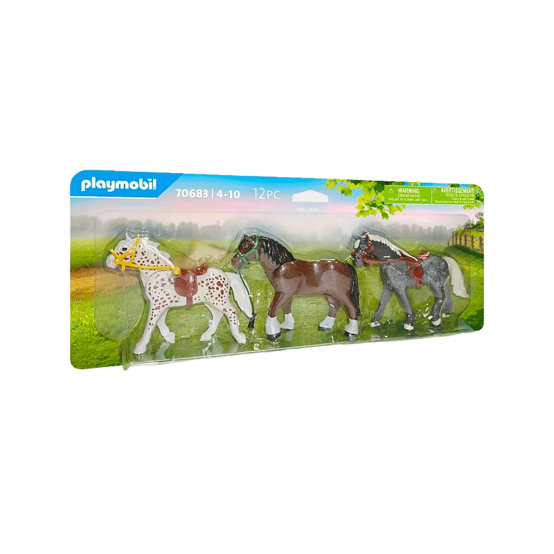 Playmobil - 3 chevaux | - Ohlala