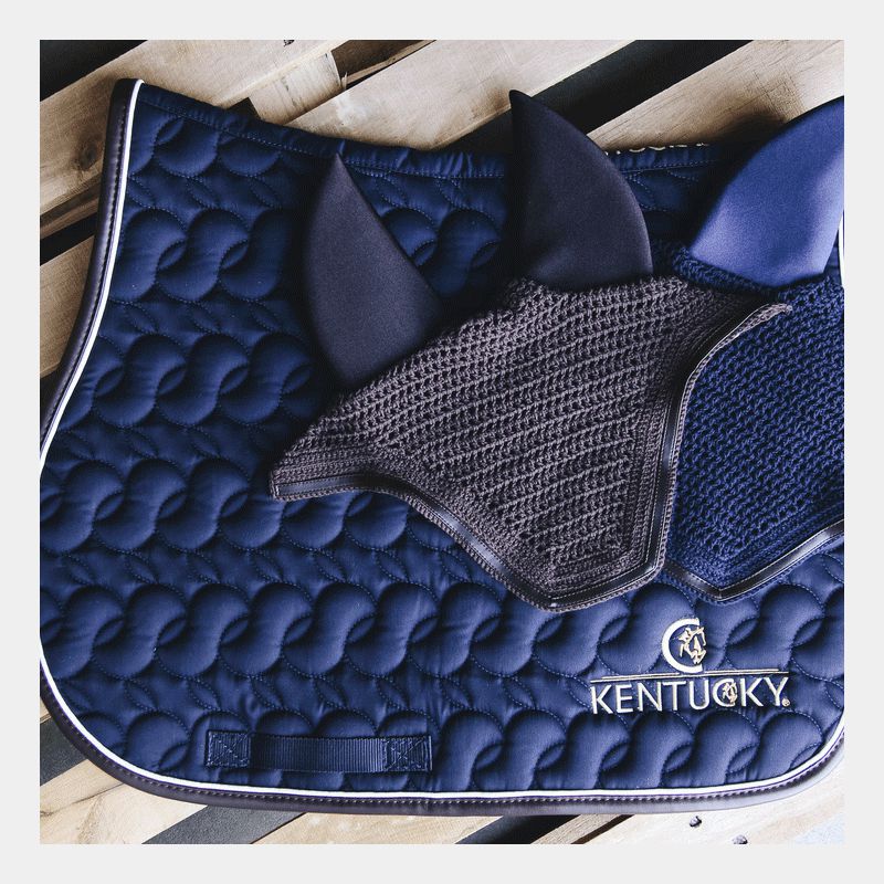 Kentucky Horsewear - Tapis de selle marine avec logo | - Ohlala