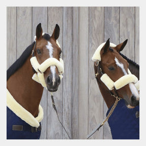 Kentucky Horsewear - Fourreaux de licol mouton blanc 4 pcs | - Ohlala