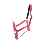 Norton - Nylon halster met lederen voering fuchsia | - Ohlala