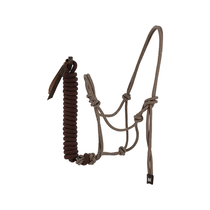 Norton - Ensemble licol éthlogique et longe Duo marron/ beige