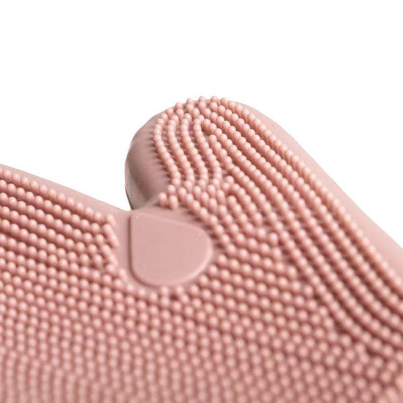 Grooming Deluxe - Gant de Grooming en caoutchouc vieux rose