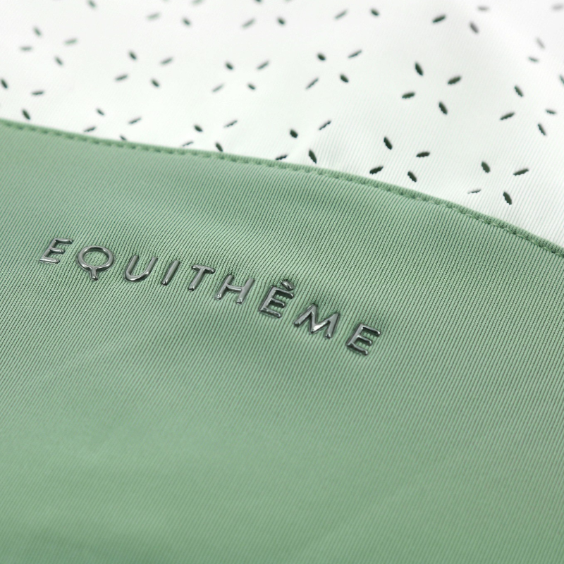 Equithème - Polo de concours sans manches femme Judith vert clair