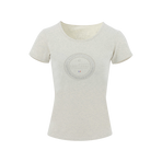 Equithème - T-shirt manches courtes femme Anna crème