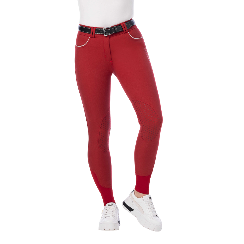 Equithème - Pantalon d'équitation femme Belinda rouge
