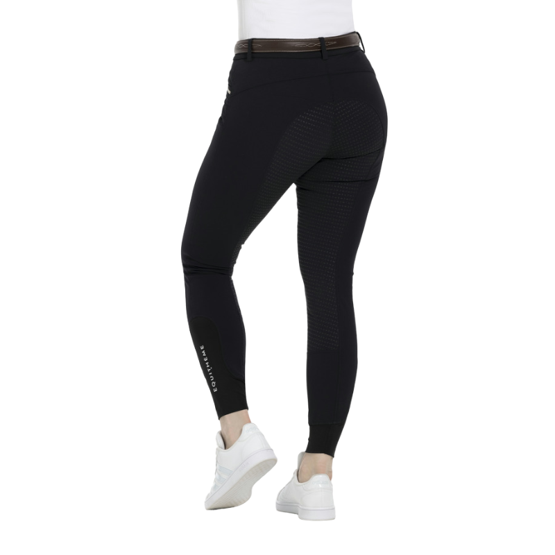 Equithème - Pantalon d'équitation femme full grip Gizel noir | - Ohlala