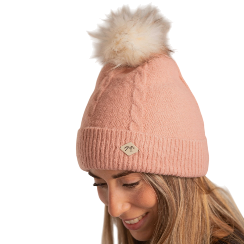 Pénélope - Bonnet femme Michka rose