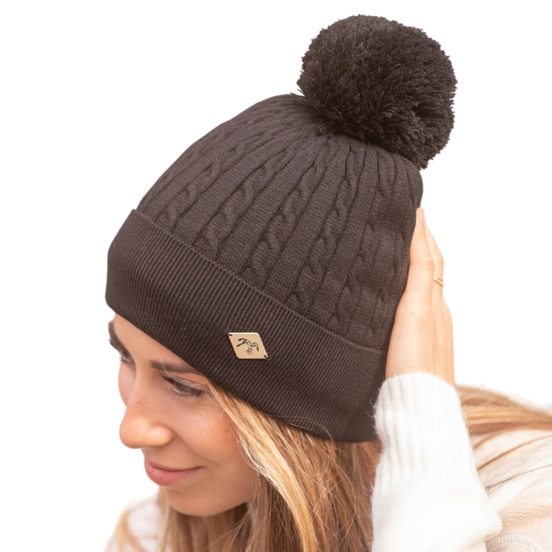 Pénélope - Bonnet femme Virgie noir