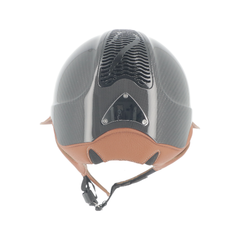 Antarès Sellier - Casque d'équitation Précision Carbone noir visière éclipse marron