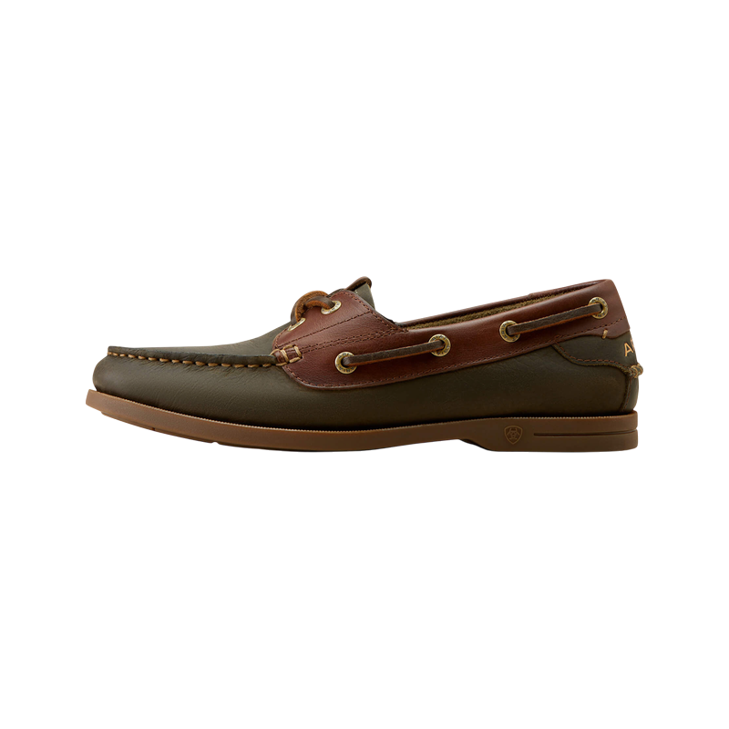 Chaussures bateau femme Antigua olive night - Ariat