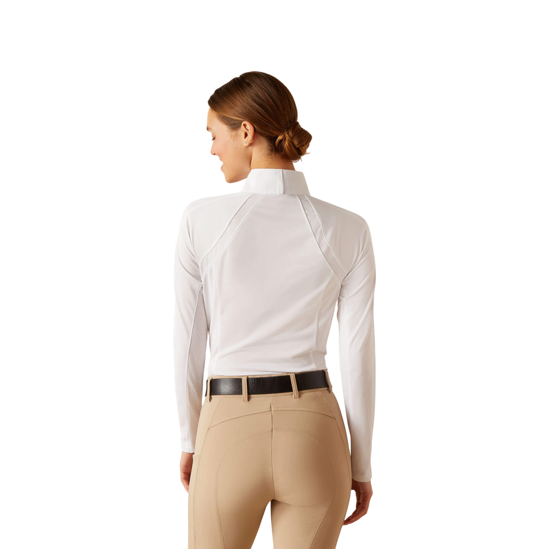 Ariat - Chemise de concours manches longues femme Sunstopper 3.0 blanc