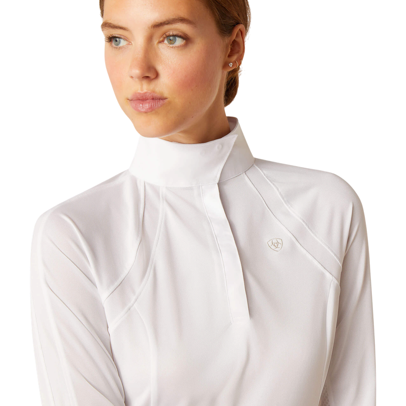 Ariat - Chemise de concours manches longues femme Sunstopper 3.0 blanc