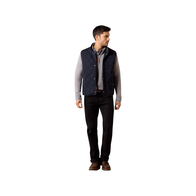Ariat - Doudoune sans manches homme Two24 Woodgate show navy