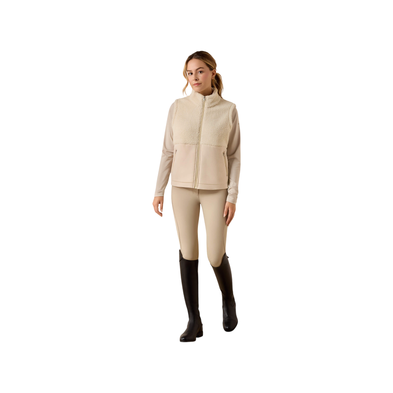 Ariat - Doudoune sans manches polaire enfant Laviolette almond milk