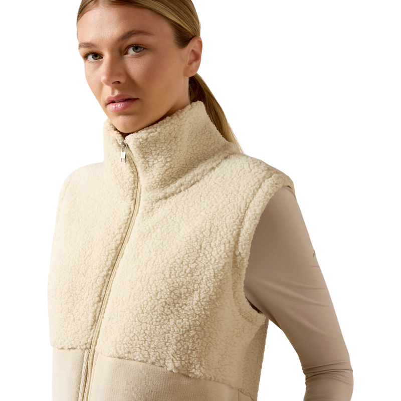 Ariat - Doudoune sans manches polaire femme Laviolette almond milk