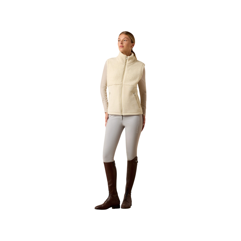 Ariat - Doudoune sans manches polaire femme Laviolette almond milk