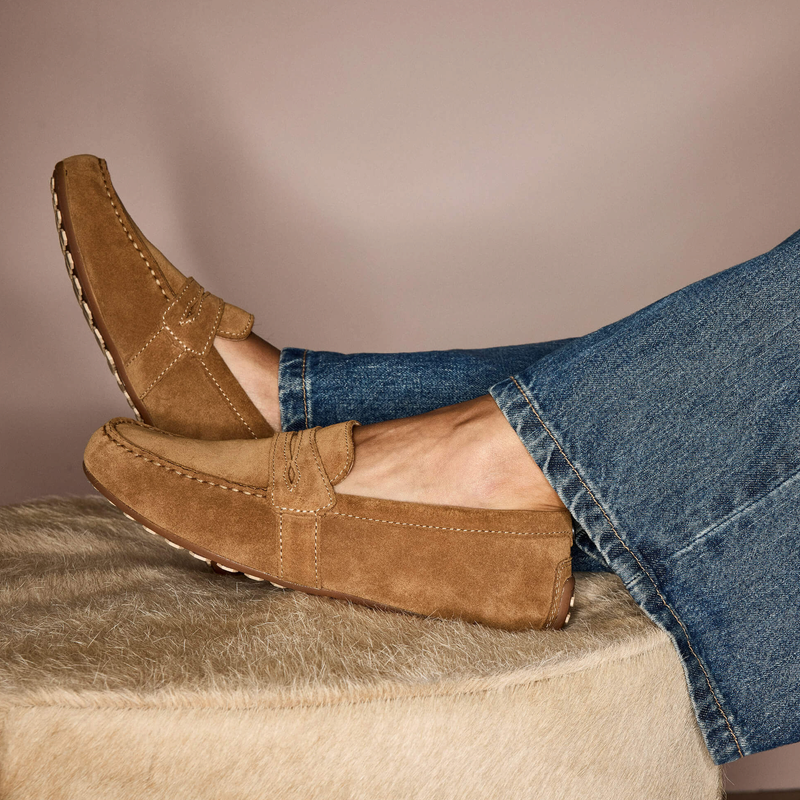 Ariat - Mocassins femme Solene caramel suede