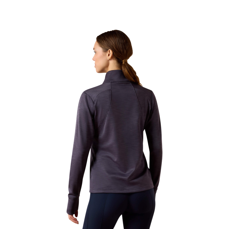 Ariat - Pull à col zippé femme Team EQ odyssey grey
