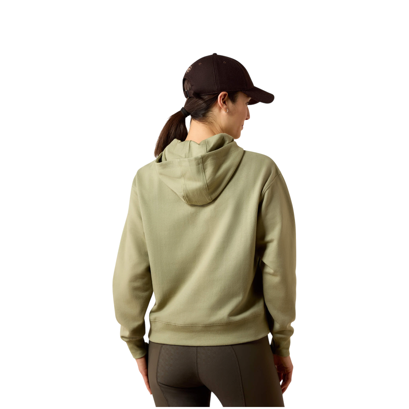 Ariat - Sweat à capuche femme Martine oil green