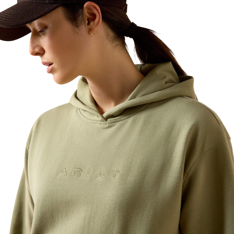 Ariat - Sweat à capuche femme Martine oil green