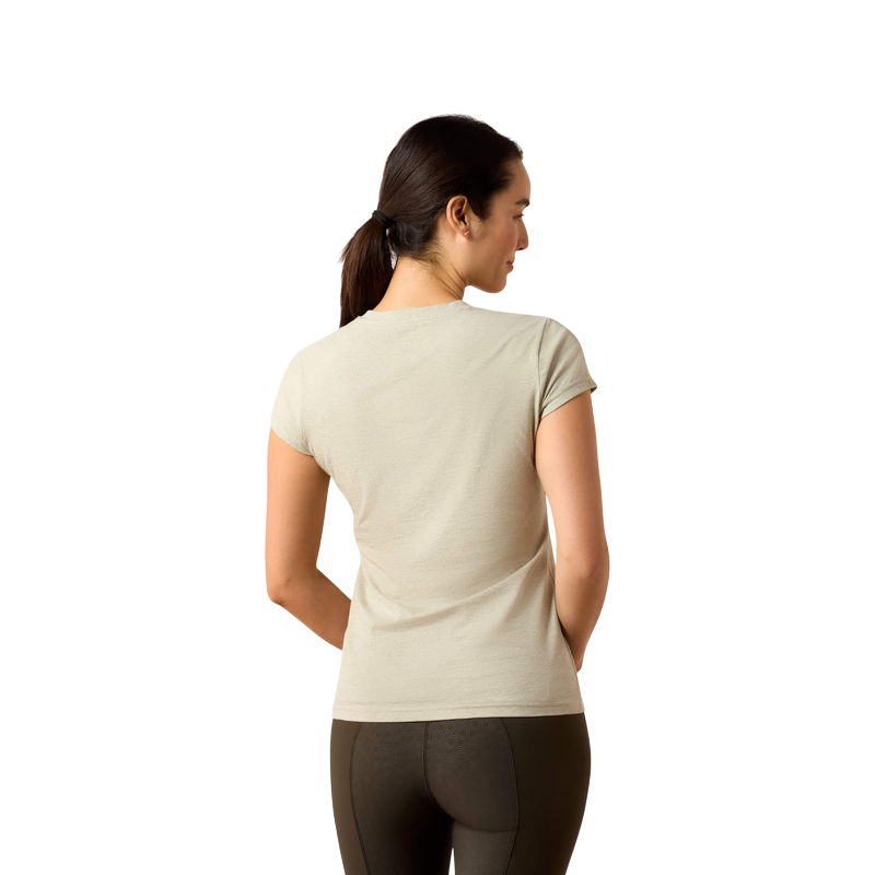 Ariat - T-shirt manches courtes femme The Logo winter twig heather
