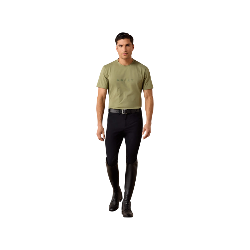 Ariat - T-shirt manches courtes homme The Logo oil green