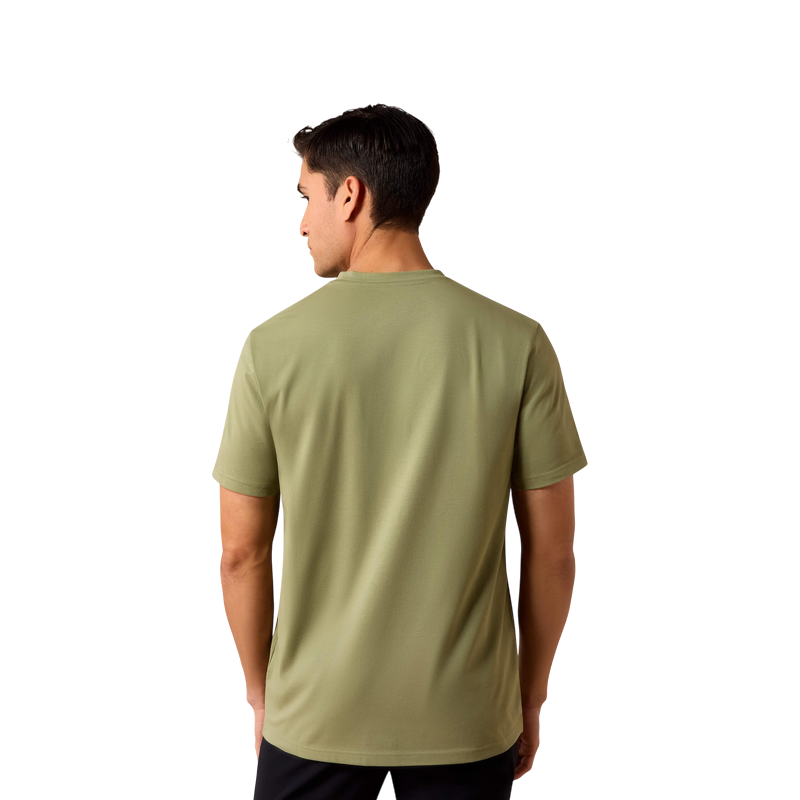 Ariat - T-shirt manches courtes homme The Logo oil green