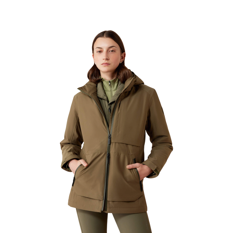 Ariat - Veste imperméable femme Outer Banks kalamata