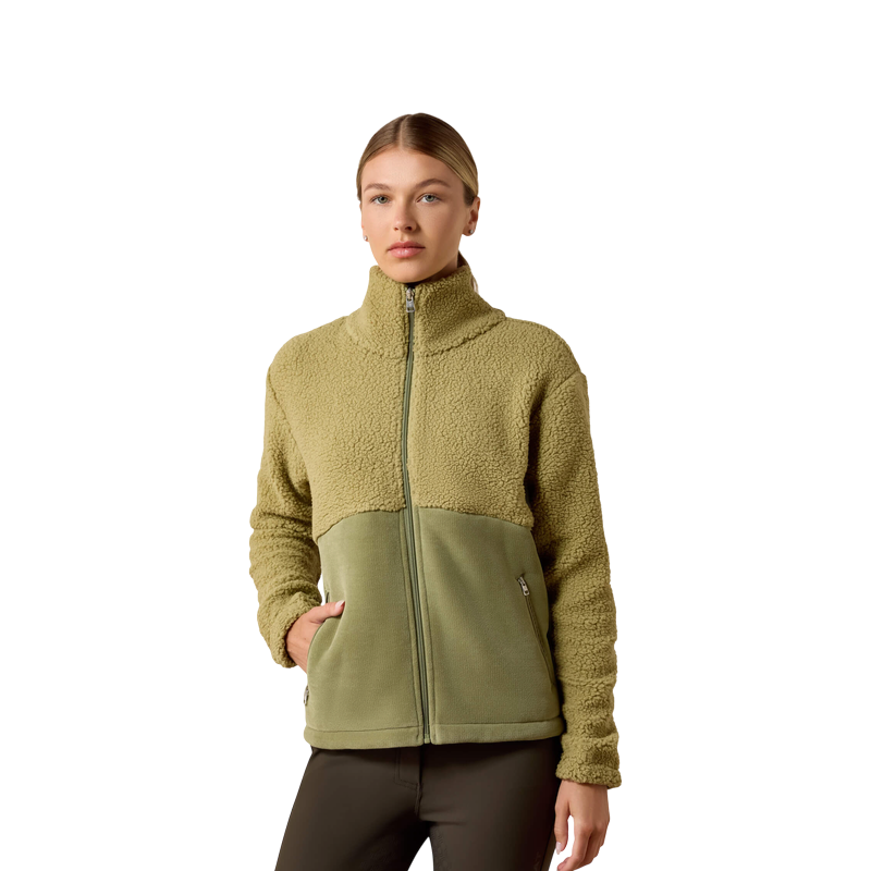 Ariat - Veste zippée polaire femme Laviolette oil green