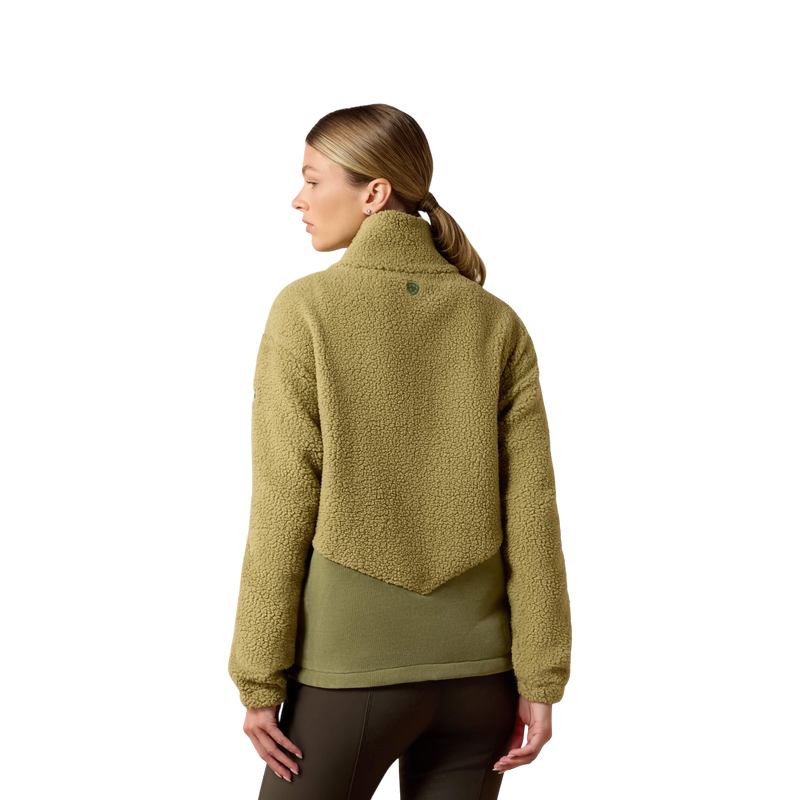Ariat - Veste zippée polaire femme Laviolette oil green