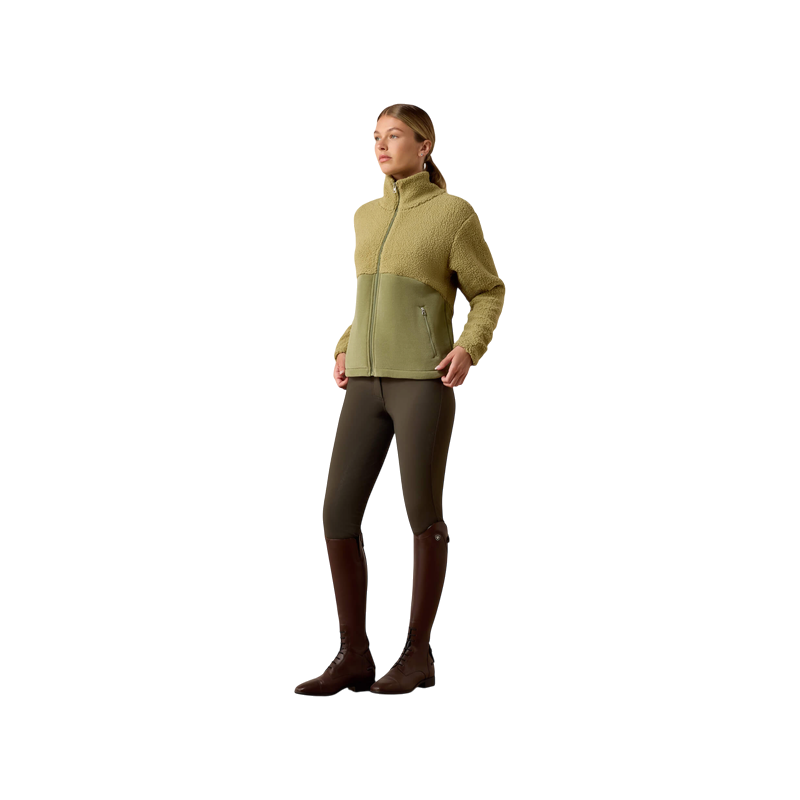 Ariat - Veste zippée polaire femme Laviolette oil green
