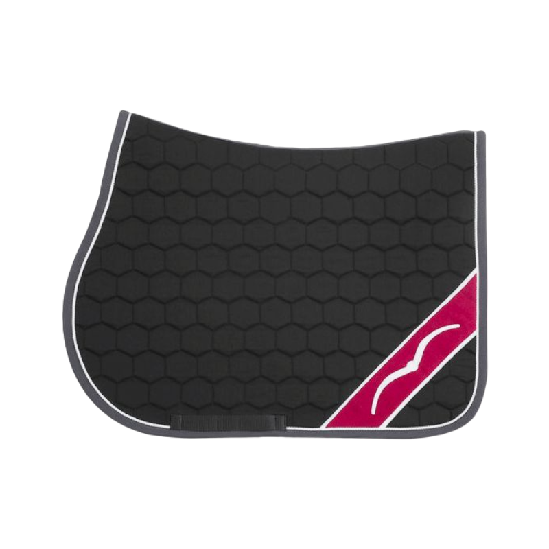 Animo Italia - Tapis de selle Wish noir/bordeaux