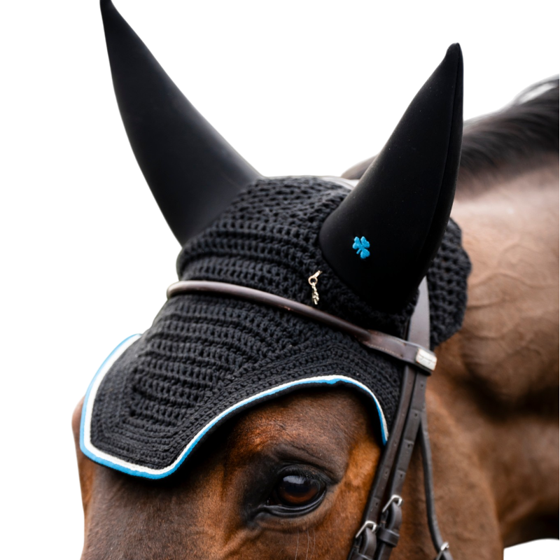 Bucas - Bonnet pour chevaux Anniversary Fly sapphire
