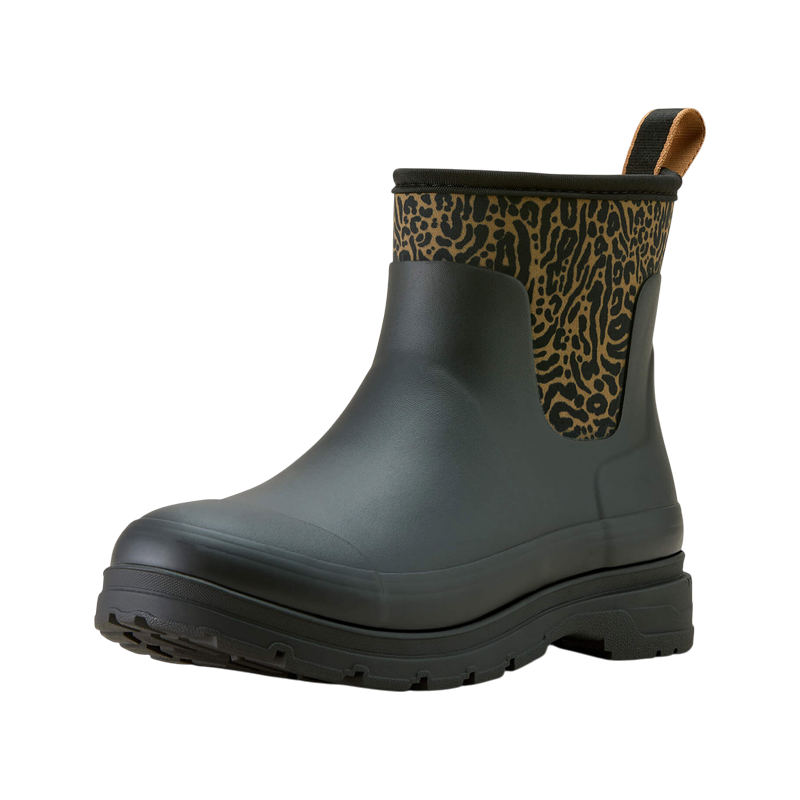 Ariat - Boots de pluie femme Kelmarsh noir/ ocelot print