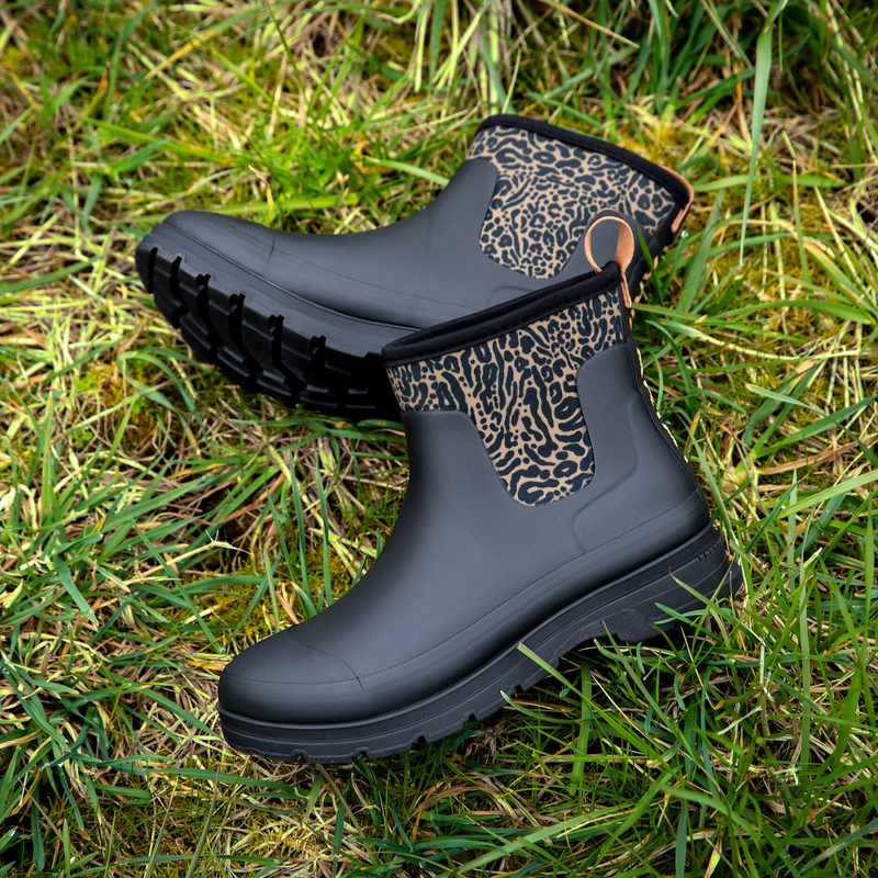 Boots de pluie femme Kelmarsh noir/ ocelot print - Ariat
