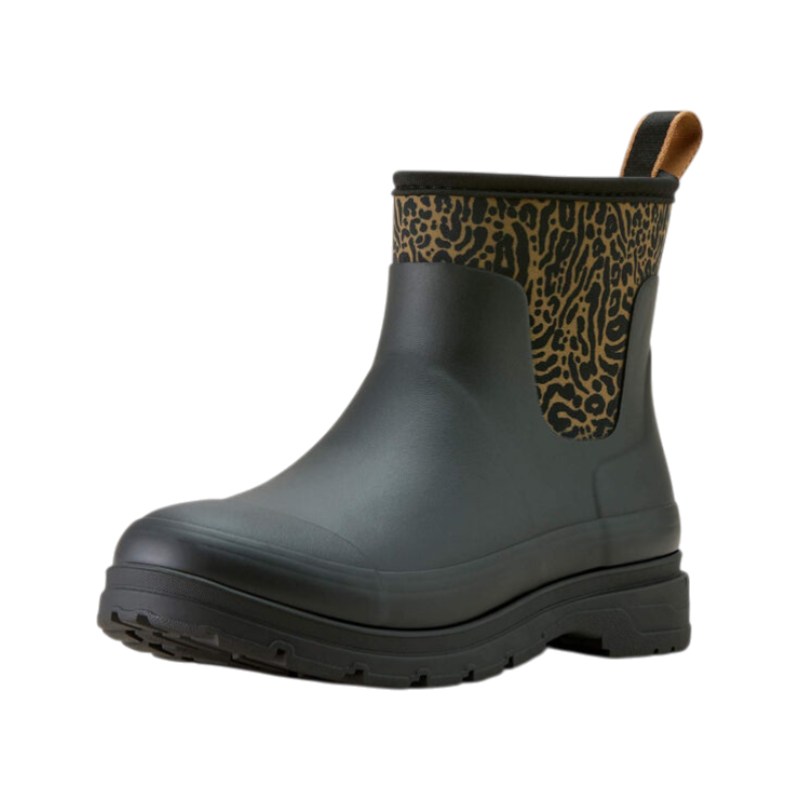 Ariat - Boots de pluie femme Kelmarsh noir/ ocelot print | - Ohlala