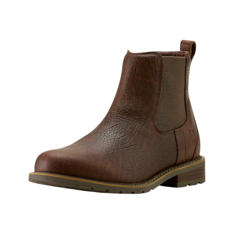 Ariat - Heren leren enkellaarsjes Wexford cognac bison | - Ohlala