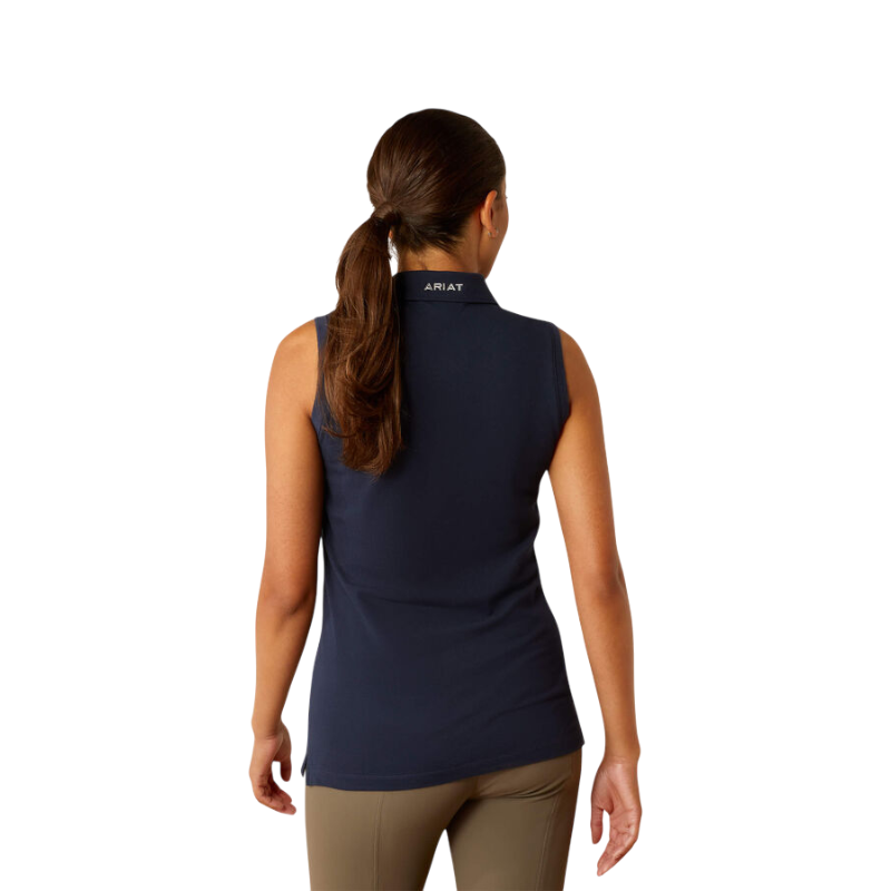 Ariat - Polo sans manches femme Prix 3.0 marine